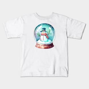 Christmas snow globe Kids T-Shirt